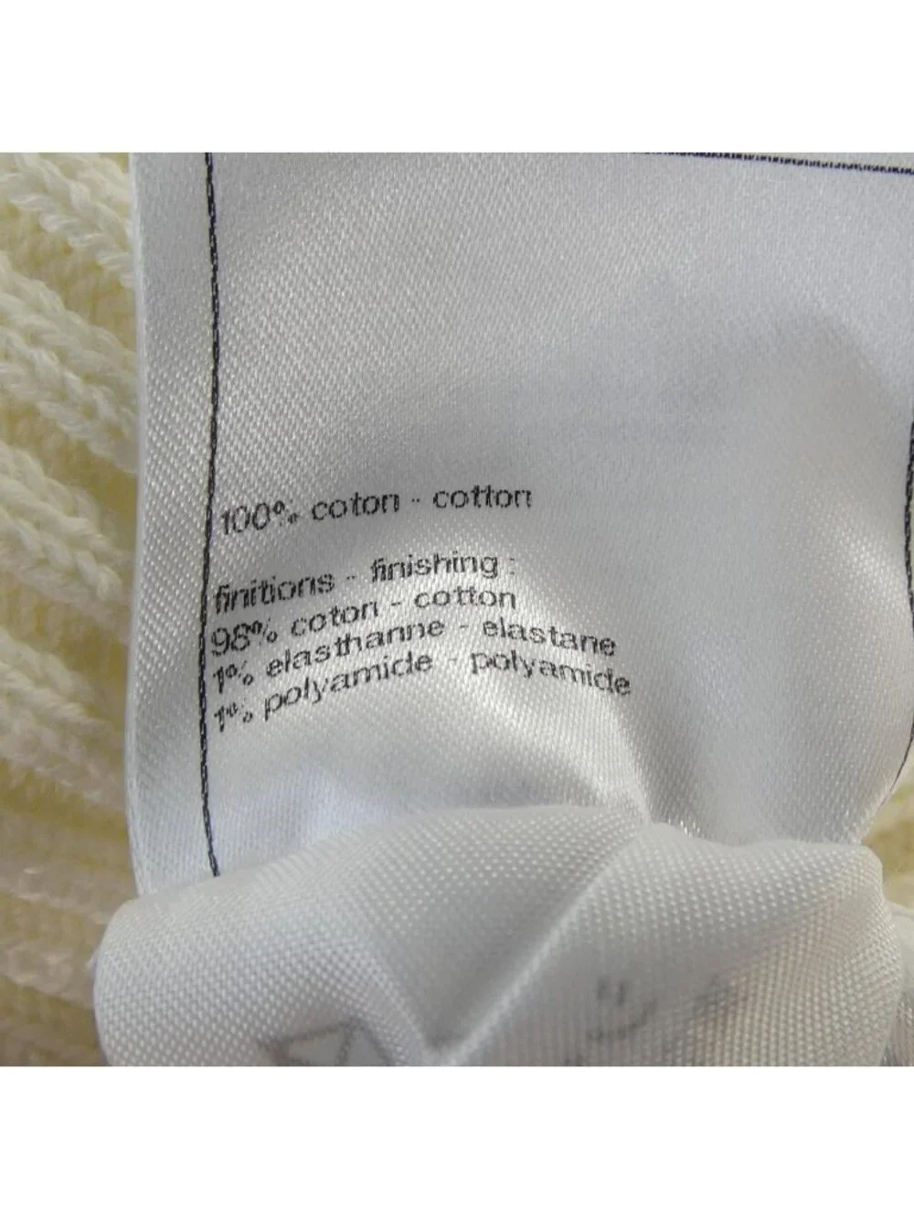 Chanel Knit Sweater White